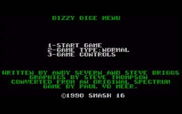 Dizzy Dice screen shot title